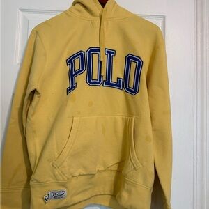 Ralph Lauren Cream Hoodie with Blue Label